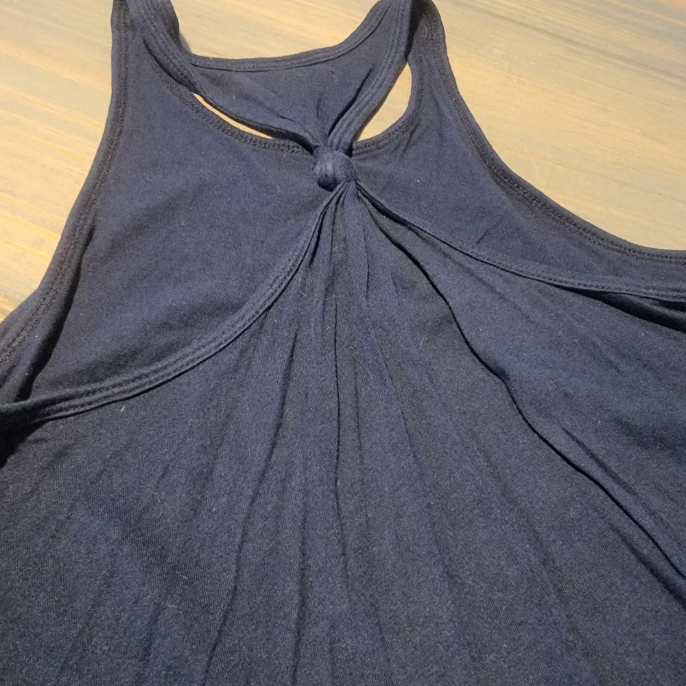 GAP Kids Navy Knotted Racerback Tee sz 8 - Picture 7 of 10